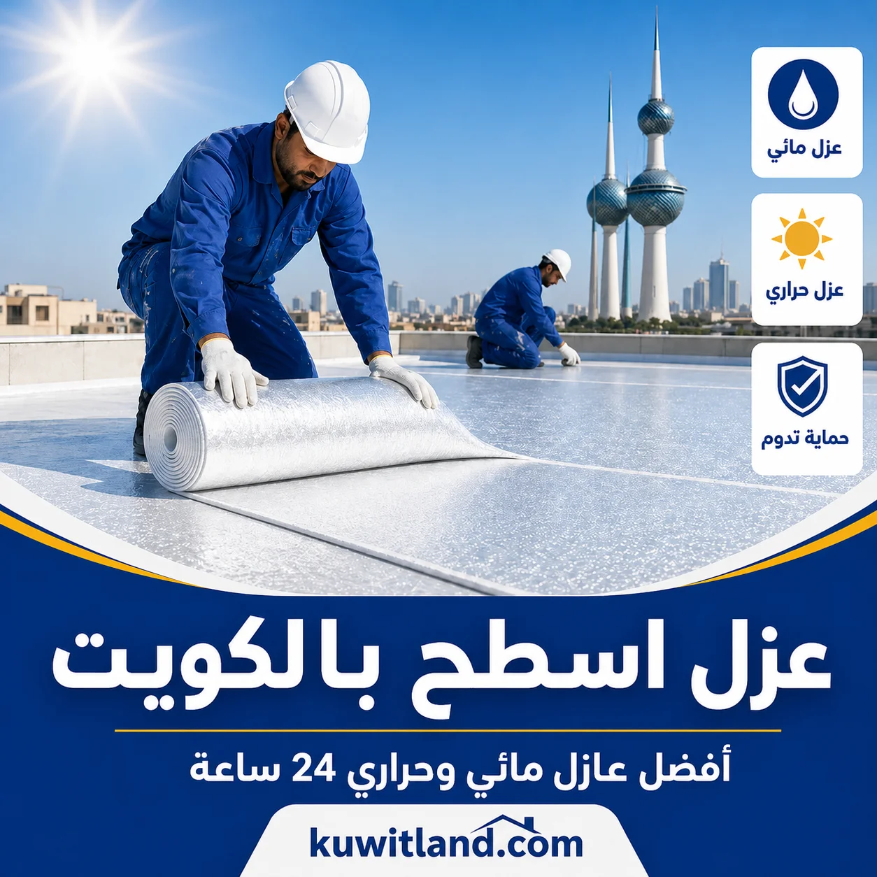عزل اسطح بالكويت