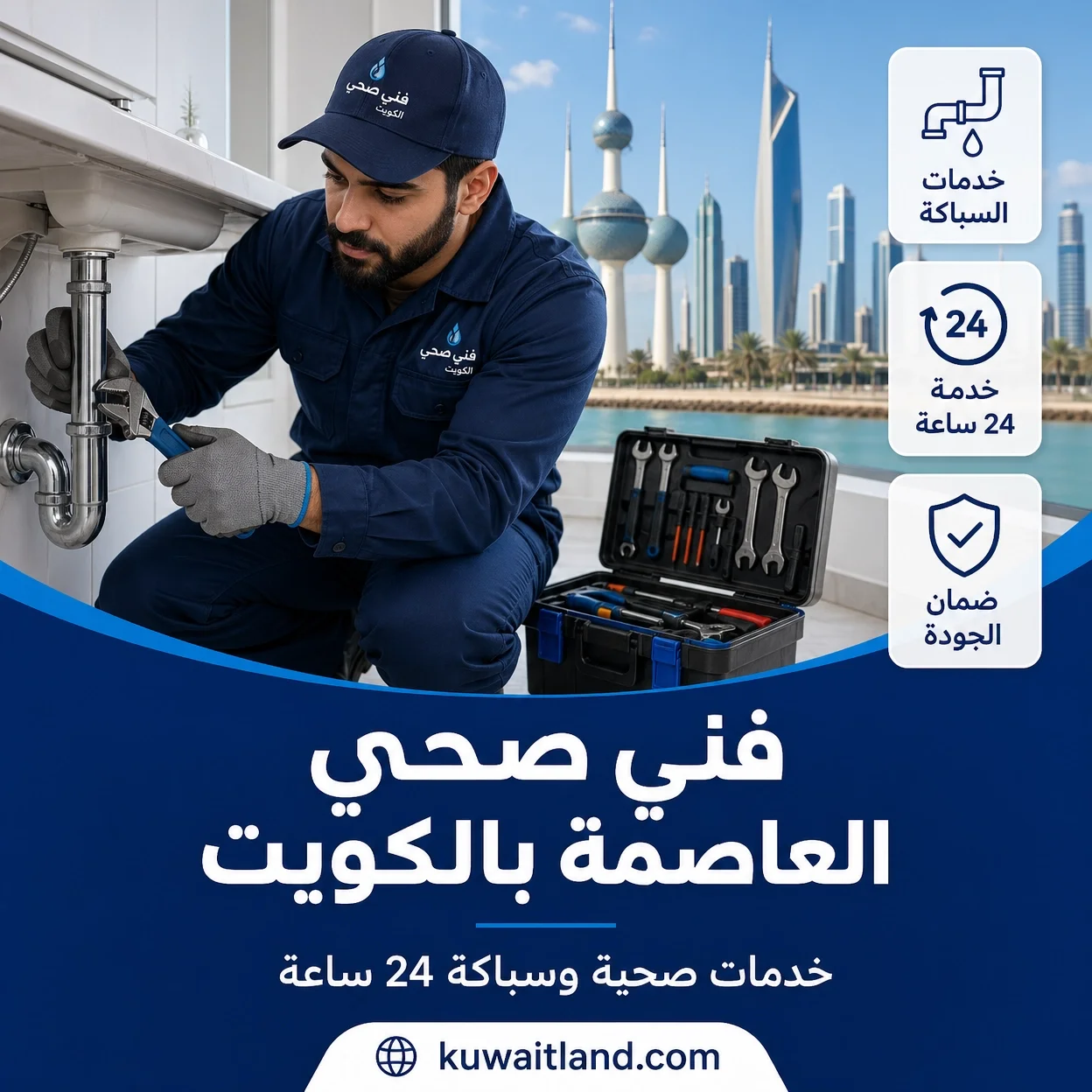 فني صحي العاصمة بالكويت