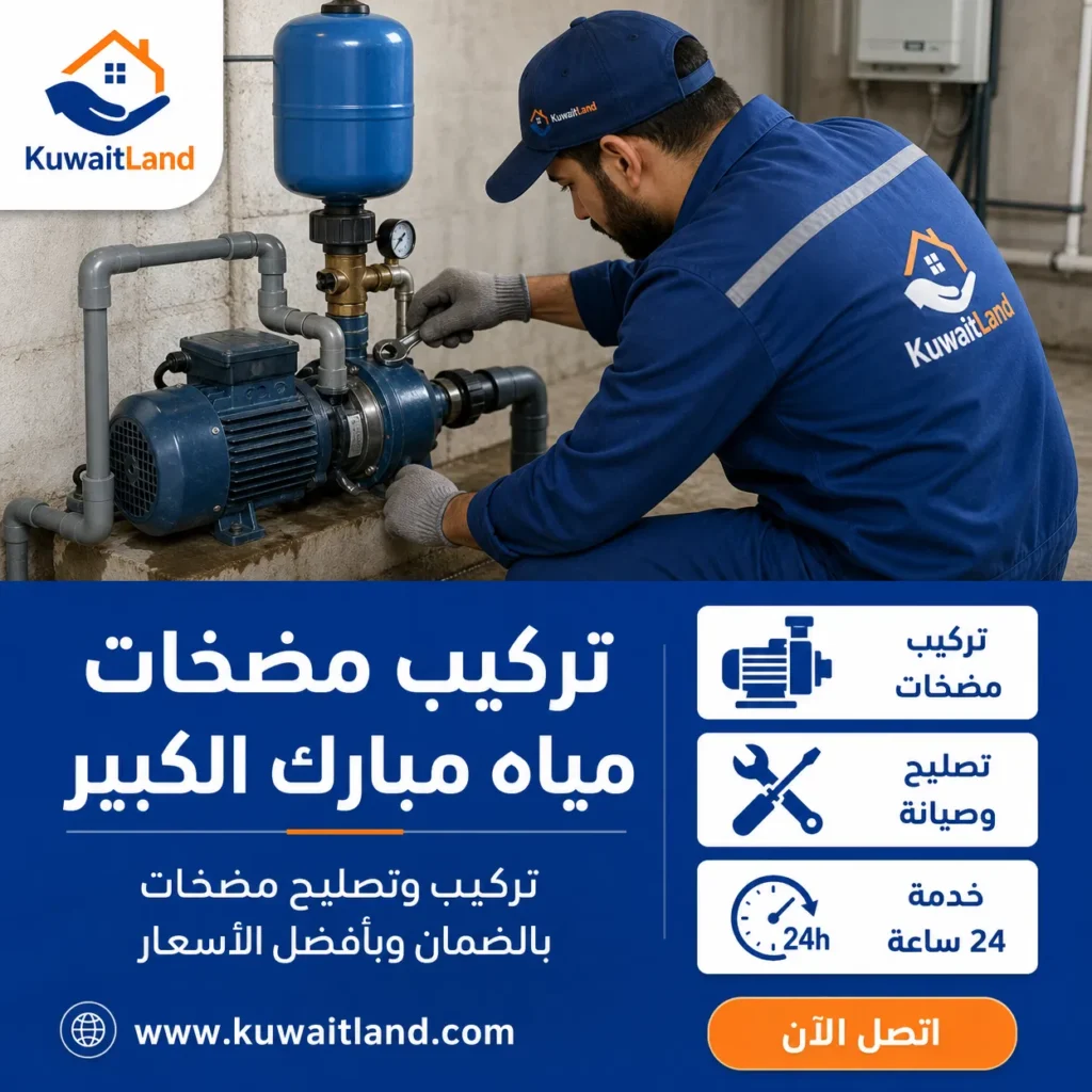 تركيب مضخات مياه مبارك الكبير