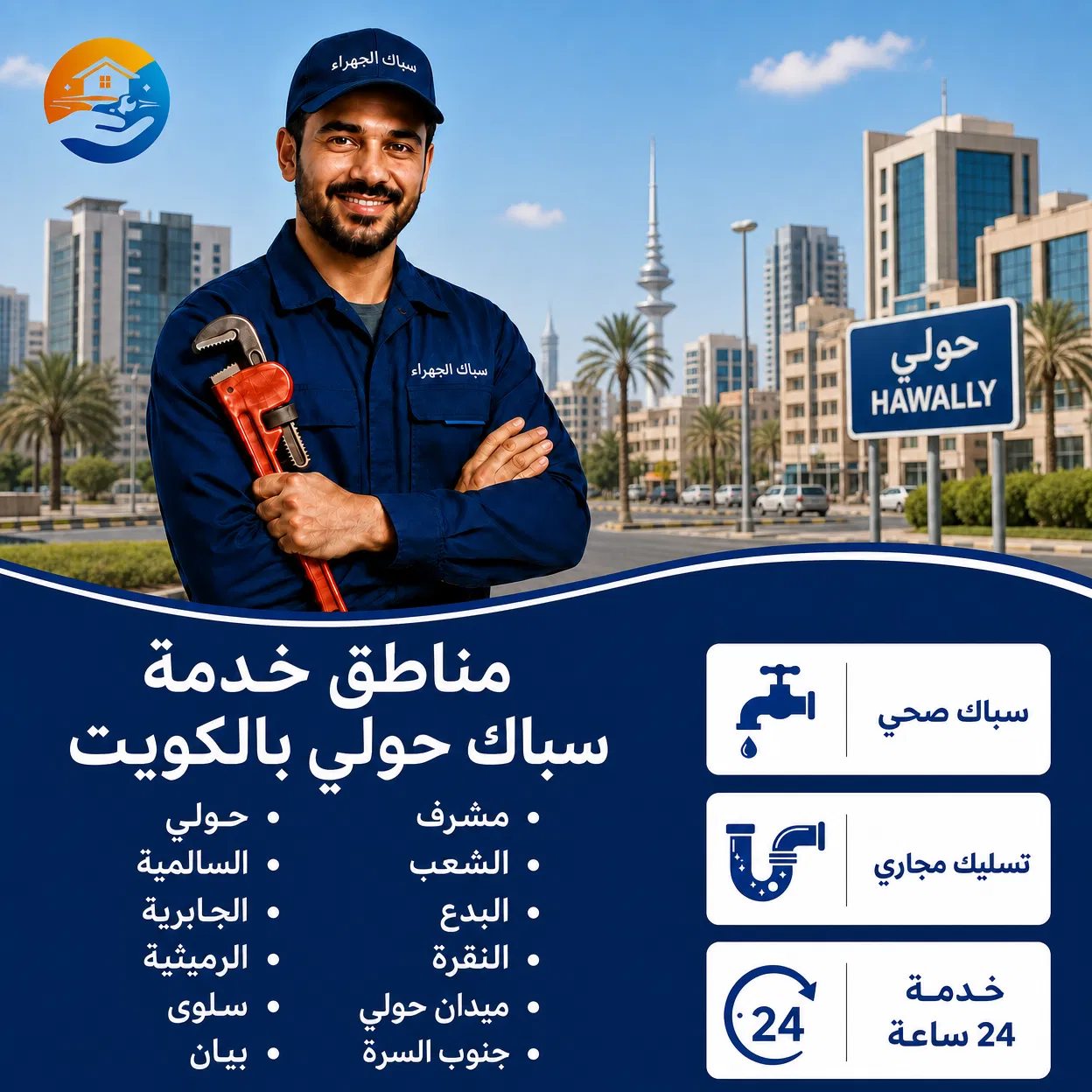 مناطق خدمة سباك حولي